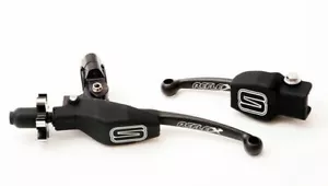 Reflex Folding Pro Clutch & Brake Levers Black Yamaha Raptor 700 YFZ 450 450R - Picture 1 of 2