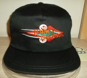 HARLEY DAVIDSON VINTAGE GAS TANK LOGO BASEBALLMÜTZE - HD SNAPBACK/SCHWARZ/1993 NOS!!! - Bild 1 von 5
