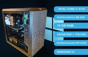 PC Desktop Computer intel Core i7 3770 RX 550 Ram 16Gb 1TB HDD SSD 240Gb Windows - Bild 1 von 6