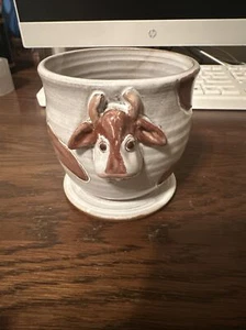 Mudworks USA Pottery Mootilda Cow Bowl/cup Excellent - Picture 1 of 6