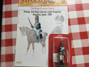 DEL PRADO NAPOLEON AT WAR - 3RD KING'S GERMAN LIGHT DRAGOONS HUSSARS SOLDIER #38 - Picture 1 of 9
