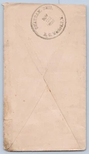 Chatham Ohio OH Licking Co 1886 EG Morford Postmaster Stempel DPO 1836/1894 Brief - Bild 1 von 2