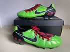 NIKE AIR ZOOM TOTAL 90 AZT Strike Green FOOTBALL BOOTS 8,5 8 42 (RED) laces