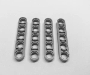 Lego Technik Technic Liftarm 1x5 flach dünn 32017 hellgrau 4 Stück 4503416 NEU - Bild 1 von 1