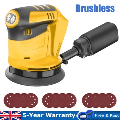 TEETOK For Dewalt DCW210N Cordless Brushless 18v XR Random Orbital Sander 125mm +Dust