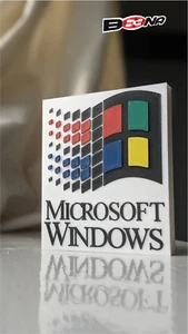 Microsoft Windows Early Logo Display (1992-2001) IT Nostalgie Theme Beena - Bild 1 von 4