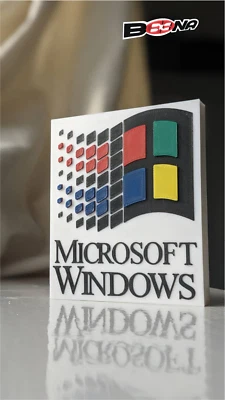 Microsoft Windows Early Logo Display (1992-2001) IT Nostalgie Theme Beena