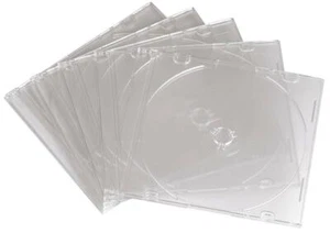 Hama - 00051165 - Slim Cd Jewel Cases, 25 Pack, Transparent - Afbeelding 1 van 3