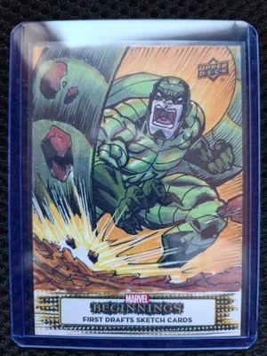 2021 UD Marvel Beginnings Vol. 1 - First Drafts Sketch - Scorpion 1/1 - Image 1 of 2