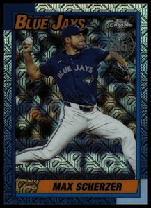2025 Topps Update #U90C-82 Max Scherzer 1990 Baseball 35th Anniversary Chrome - Bild 1 von 2