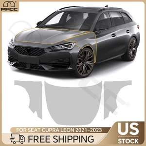 For Seat Cupra Leon 2021-2023 Hood Fender Precut Paint Protection Film PPF TPU - Picture 1 of 20