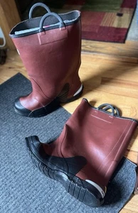 Dielectric Lineman Overshoe Boots 17-in Red/Black Size 15 Salisbury Honey Well - Picture 1 of 7