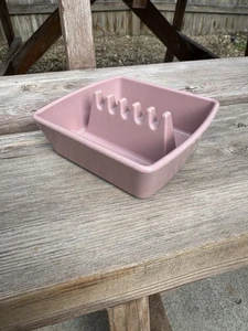 Vintage Mid Century  Melamine Ashtrays Ges-Line Rose Pink Square 351 Made USA - Picture 1 of 5