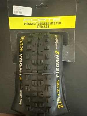 Forte Pisgah 2 Tubeless MTB Tire 27.5x2.35 New, Black 60 TPI