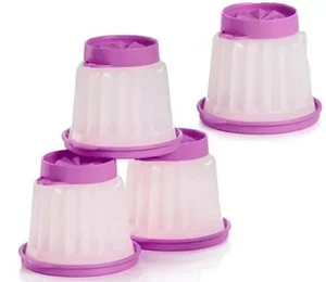 Tupperware Jellettes Mini Jello Molds Set of 4 Dessert Cups in Purple Brand New - Picture 1 of 2