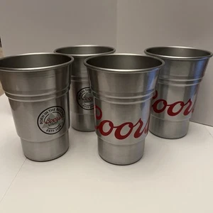 COORS EST 1978 Tazze Birra Alluminio "Nati nelle Montagne Rocciose" 16 OZ LOTTO DI 4 - Foto 1 di 5