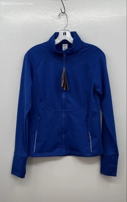 Новая женская вязаная синяя куртка для йоги ASICS для холодной погоды — размер S - Изображение 1 из 4