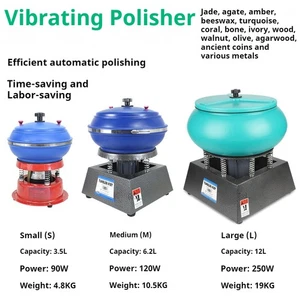 110-220V Jewelry Vibrating Tumbler Tumbling Polishing Machine for Metal Polisher - Picture 1 of 12