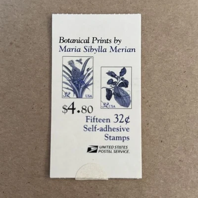 US BK261 1997 Merian Botanical Prints 32c Complete Booklet of 15 Stamps - Image 1 of 2