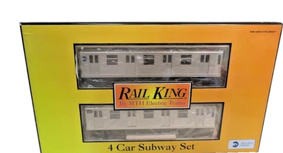 MTH 30-2162-1 O MTA R-42 Silver Subway Set with Proto w/PS1 (Set of 4) LN/Box - Image 1 of 4