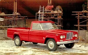 ANTIKES AUTO, JEEP GLADIATOR PICKUP TRUCK, VINTAGE POSTKARTE (D13) - Bild 1 von 2