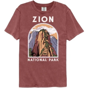 United States Zion National Parks Utah Angels Landing Men's T Shirt - Picture 1 of 6