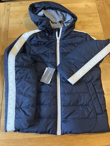 Giacca cappotto con cappuccio Michael Kors blu 8 anni nuovo con etichetta bambino