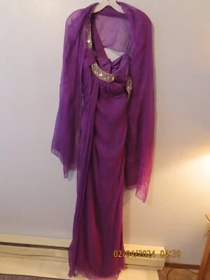 Выпускного вечера, вечер, подружки невесты, длинное платье размер 12 ~ с соответствующим должен ~ фиолетовый цвет - Изображение 1 из 4