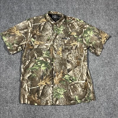 Camisa Winchester Para Hombres Grande Caza Árbol Real Camuflada Ventilada Abotonada Pesca Foto 1 de 4