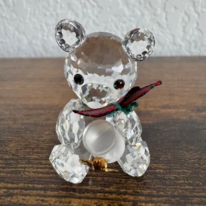 Swarovski Crystal Miniature Kris Bear Retired Piece Excellent Condition No Box - Picture 1 of 7