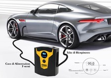 Compressore Aria Portatile Pompa Digitale Per Auto Moto Bici Con Accendisigari