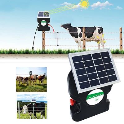 Cargador de valla eléctrica solar de 10KM 3W Energizer Fence para animales y aves de corral Foto 1 de 4
