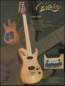 Guitarra eléctrica Copley CEG-255 2005 anuncio 8 x 11 impresión de anuncio 2B - Imagen 1 de 3