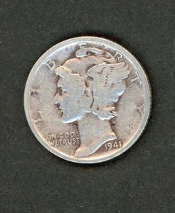 Mercury Dime 1941 VG Condition - Picture 1 of 2