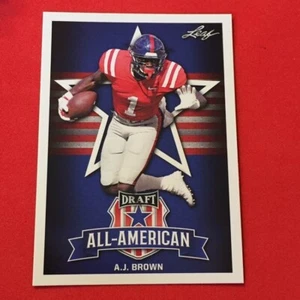 A.J. Brown ROOKIE Ole Miss Rebels / Titans .. 2019 Leaf Draft All-American RC - Picture 1 of 2