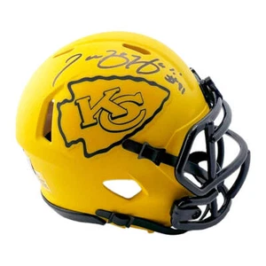 Tamba Hali Signed Kansas City Chiefs Rave Mini Football Helmet (Beckett) - Picture 1 of 3