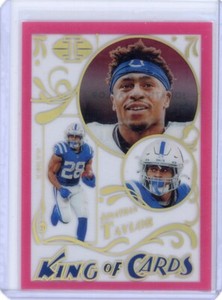 Jonathan Taylor 2022 Panini Illusions Kings of Cards Pink /399 Colts