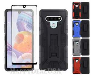 For LG Stylo 6 - Armor ShockProof Cover Case | Screen Protector | Clip Holster - Picture 1 of 36
