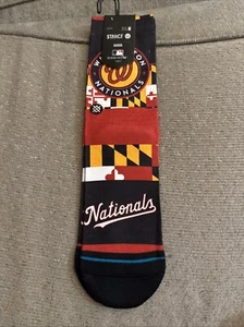 Stance X Nats  Flag Crew Sock Size M - Picture 1 of 2
