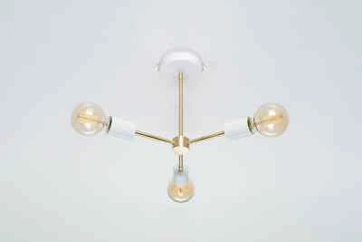 Lars Ceiling Lamp | White | Mid Sentry | Raw Brass | Black | Retro | Loft | Indu - Image 1 of 4