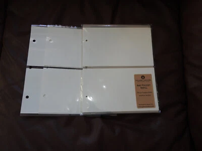 Álbum de fotos Gallery Leather 4x6 bolsillo recarga paquete de 10 hojas + 2 hojas extra Foto 1 de 4