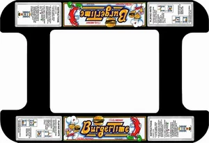 Bally Midway BURGERTIME cóctel máquina arcade base de vidrio - Imagen 1 de 2