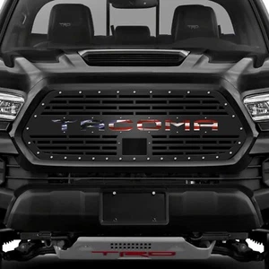 300 INDUSTRIES Aftermarket Steel Grille for 2018-2022 Tacoma Pickup TACOMA FLAG - Picture 1 of 3