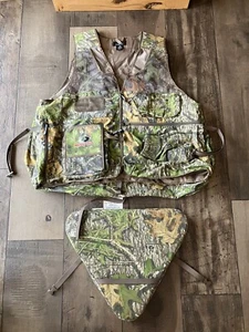 Mossy Oak Obsession Camo Turkey Hunting Vest Padded Seat Cushion & Back Sz 2XL - Picture 1 of 12