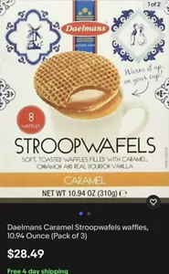 Daelmans Caramel Stroopwafels waffles, 10.94 Ounce (Pack of 3) Best Value - Picture 1 of 2