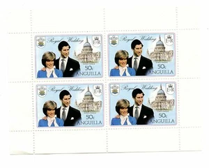 Anguilla MNH #444c Booklet Pane Royal wedding Princess Di Charles 1981 A294 - Picture 1 of 1