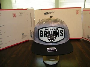 BOSTON BRUINS REEBOK EMBROIDERED CAMO CAP, HAT, NHL, SNAP BACK, NWT - Picture 1 of 9