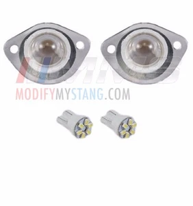 Par de bombillas LED para lentes de matrícula trasera Mustang 1979-1993 - Imagen 1 de 1
