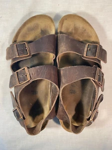 Birkenstock Milano Sandalen Herren Braun Leder Slingback - EU 43 (US 10) - Bild 1 von 5