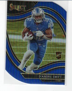 DEANDRE SWIFT 2020 Panini Select Field Level Die Cut Blue Prizm RC Rookie #351 - Bild 1 von 2